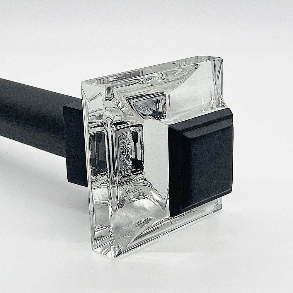 Metal Beveled Glass Square Finial