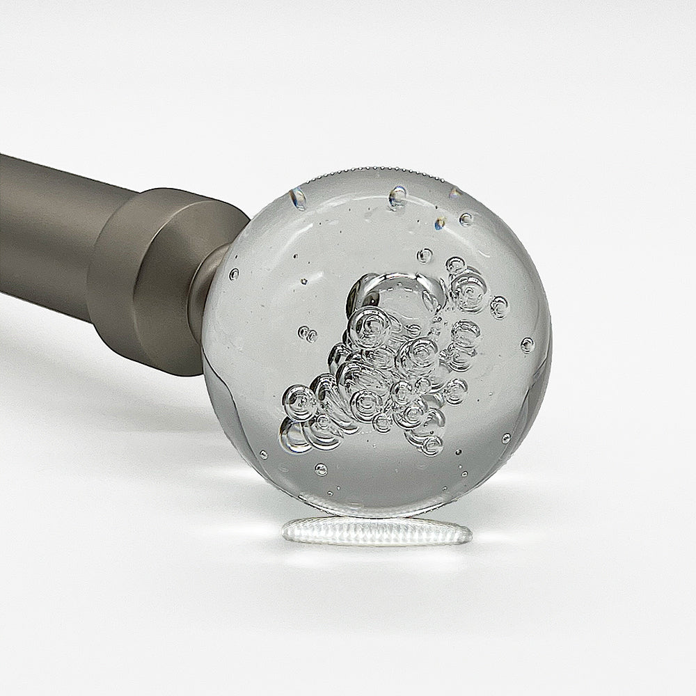 Metal Blown Glass Ball Finial