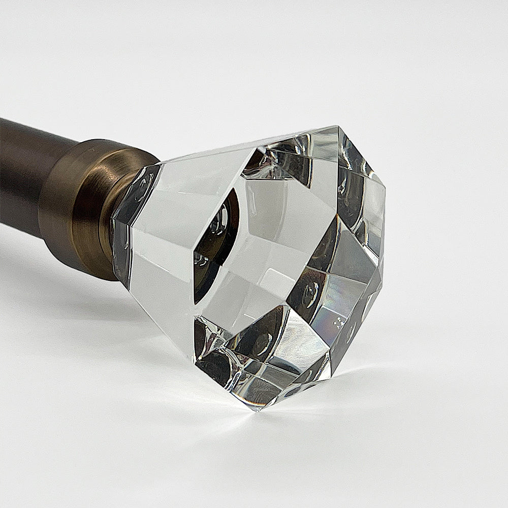Metal Deco Glass Trumpet Finial